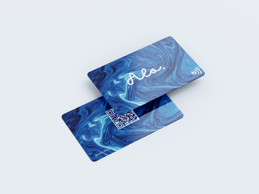 Alo NFC Wavy Blue Card