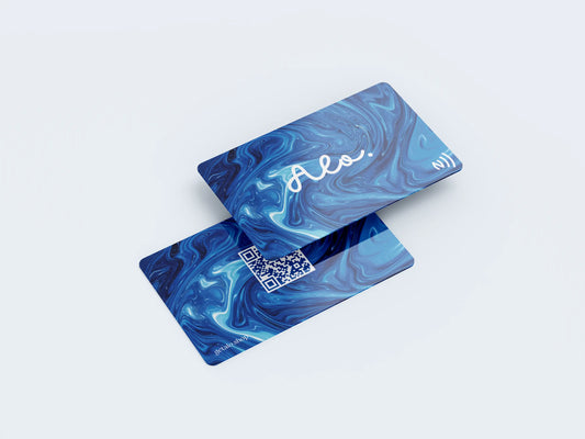 Alo Wavy Blue Card