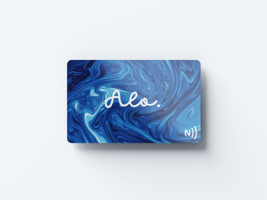 Alo NFC Wavy Blue Card
